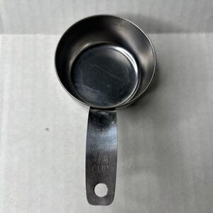 Vintage Stainless Measuring Cup 1/3 Cup  Kitchen Metal Replacement